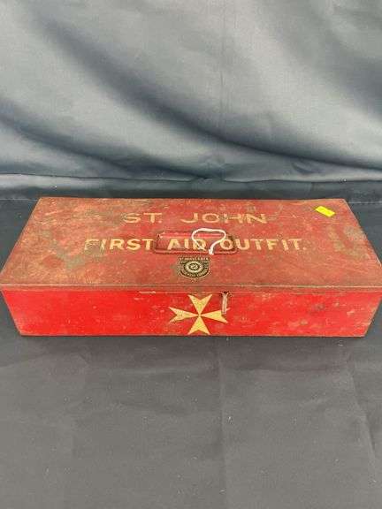 St. John First Aid Outfit Metal Box