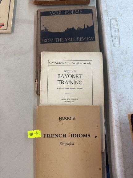 Collection of Early 20th Century War-Related and Language Books image