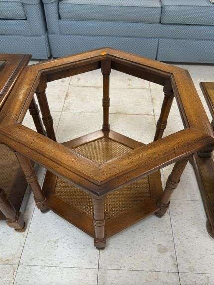 End table missing glass image