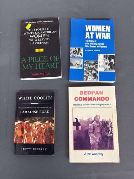Collection of Military Nursing Books: Women at War, Piece of My Heart, and More image