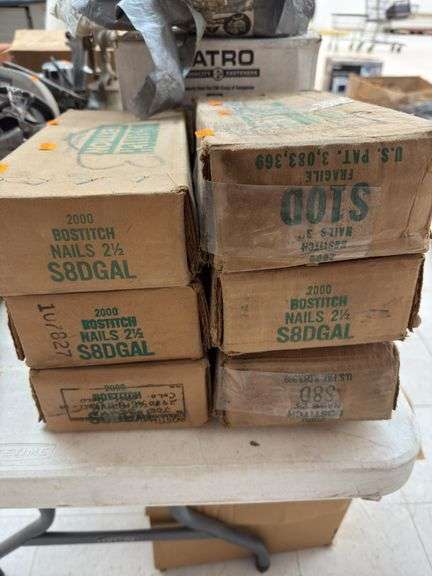 6 boxes of Bostitch 2 1/2 nails image