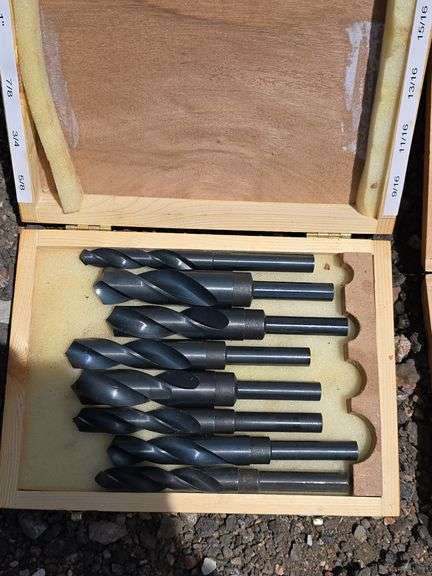 Lot of Drill Bit Sets, Utility Pump, and Chip Brushes