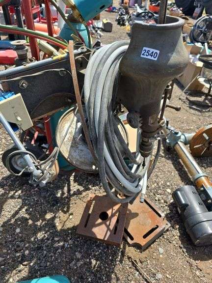 Vintage Industrial Cable Drilling Machine