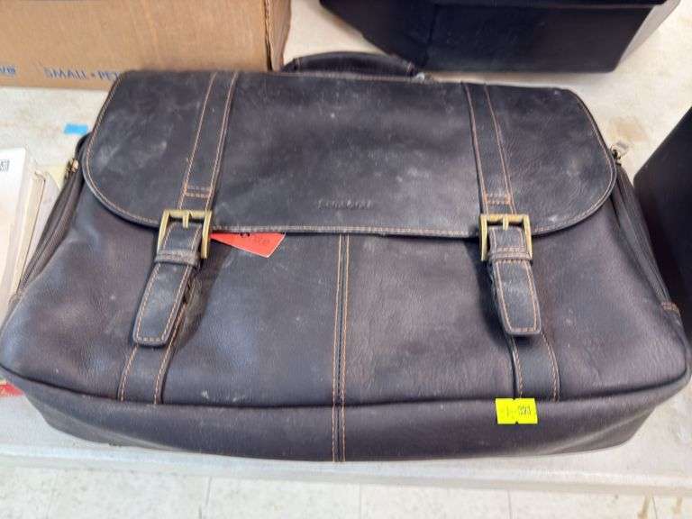 Samsonite, leather laptop bag image