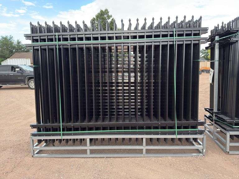 24 pieces of 10 foot long by 7 foot high galvanized, steel fencing brand new image