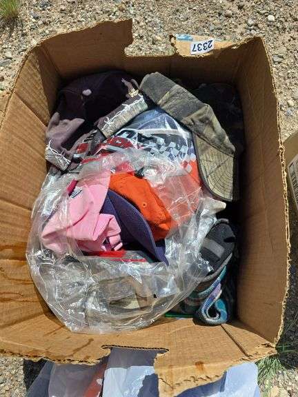 Box Lot of Various Hats