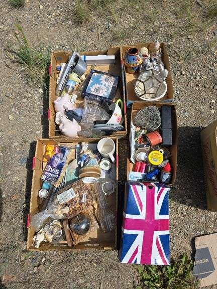Assorted Household Items - Boxes of Decorative Pieces, Kitchenware, and Collectibles image