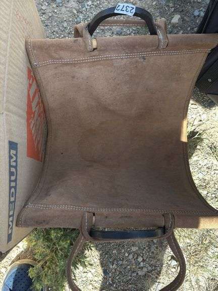Leather Log Carrier
