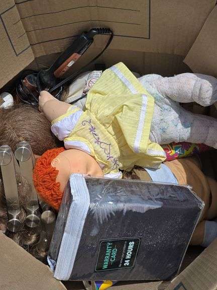 Box Lot Assorted Household Items