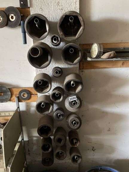 Large set of sockets. Three-quarter and 1 inch drive.
