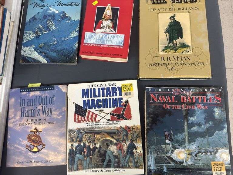 Assorted war time books image