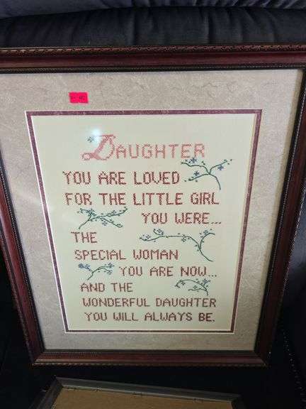 Framed needle art, picture frames