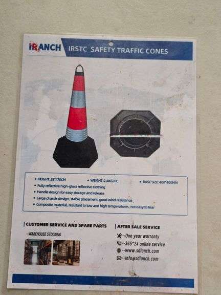 New Construction Cones, Set of 10