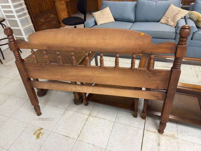 Wood headboard image