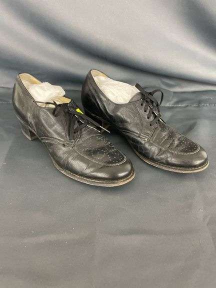 Pair of Leather Lace-Up Shoes