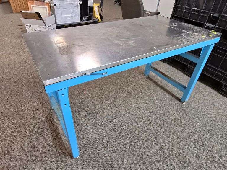 Stainless Steel Top Shop Table image