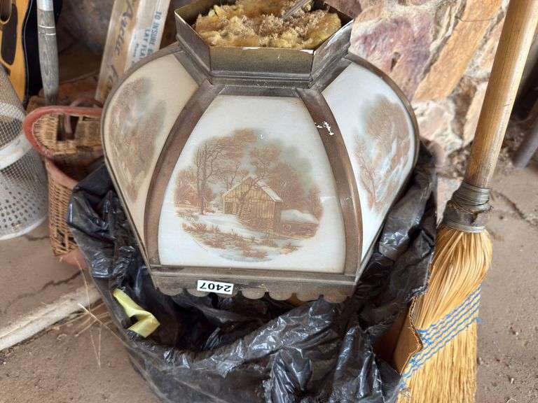 Antique lamp shade