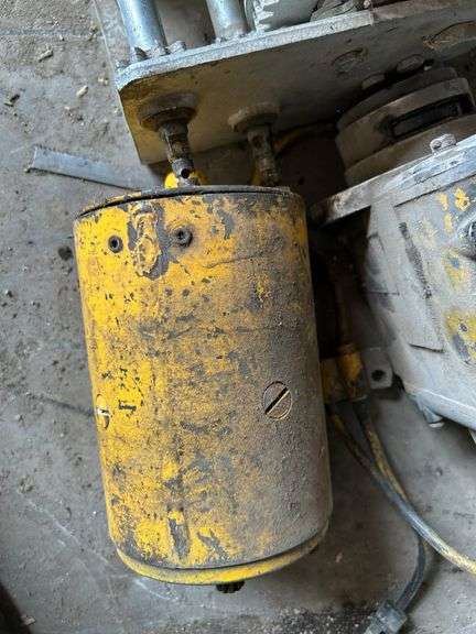 Two electric motors and a winch