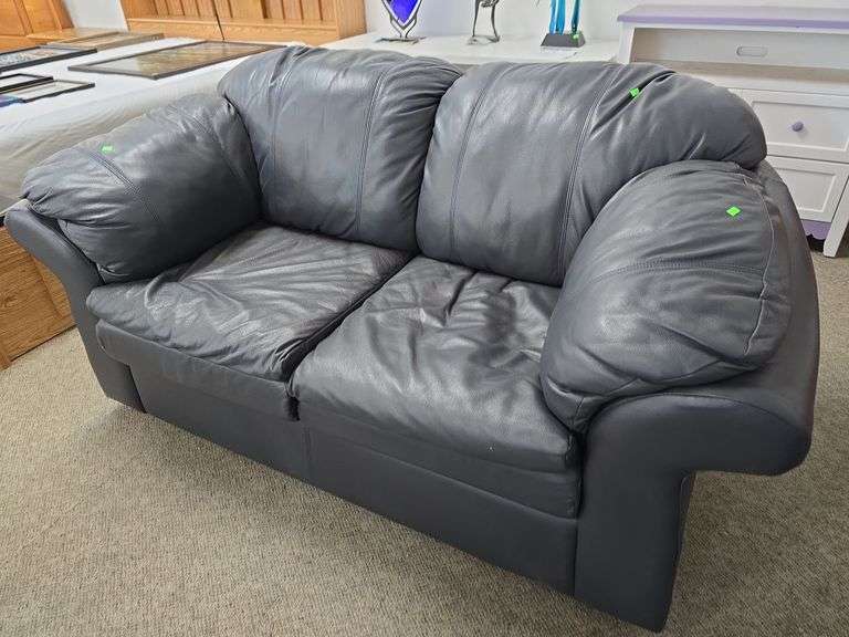 Leather Love Seat image