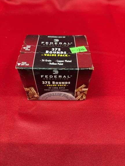 Federal .22 LR 375 rounds value pack image