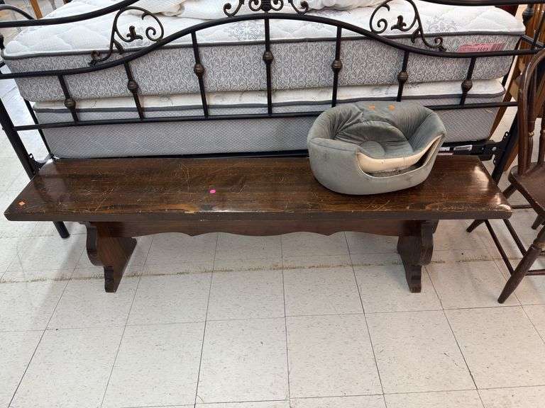 Wooden bench image