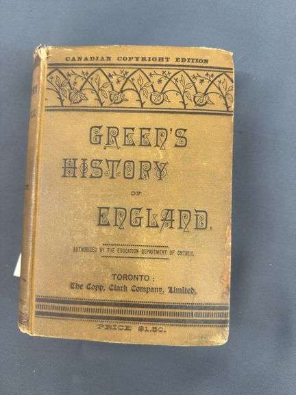 Green's History of England, Canadian Copyright Edition image