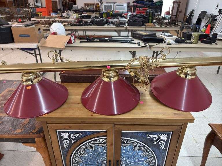 Hanging pool table light image