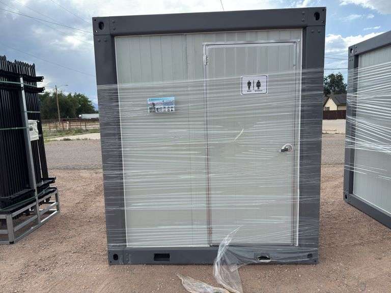 Portable toilet with shower 86 inches long 93 inches tall 64 inches wide brand new image
