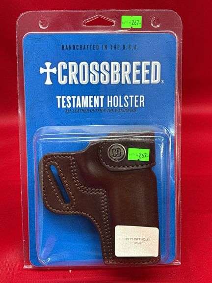 Crossbreed Testament Holster 1911 Without Rail RH BR image