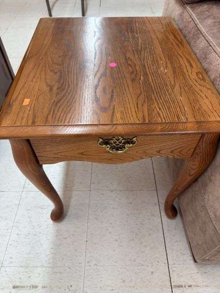 Pair of matching end tables, with coffee table image