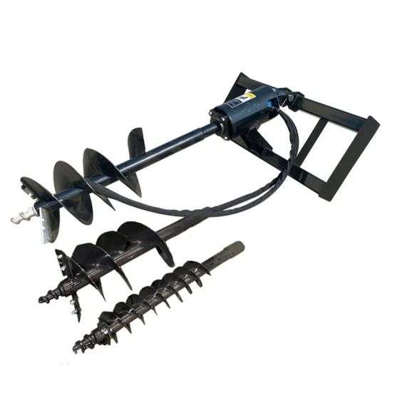 New Mower King Skid Steer Auger, SSECAG-Y With 3 Bits image