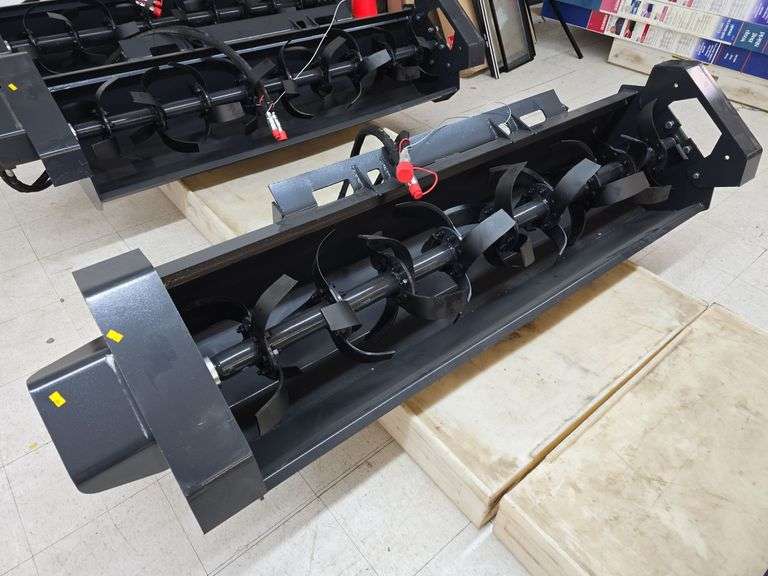 New Wolverine Skid Steer Hydraulic Rotatory Tiller Attachment image