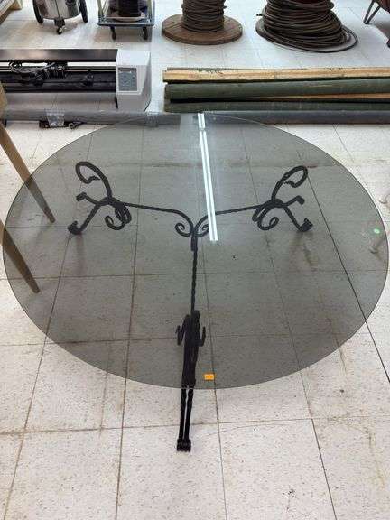Large glass top coffee table image