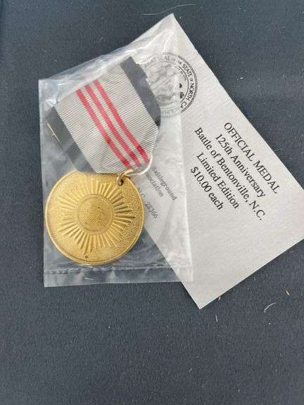 Official 125th Anniversary Battle of Bentonville, NC Medal