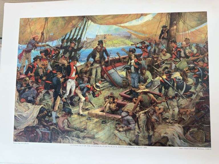 Marines in the Frigate Navy Print Collection image