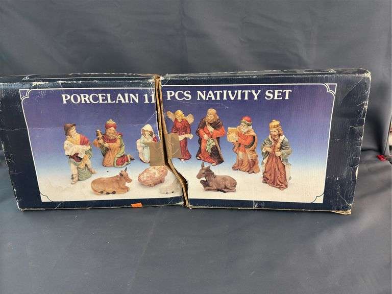 Porcelain nativity set image