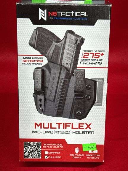 N8 Tactical Multiflex IWB-OWB Holster - Right Hand image