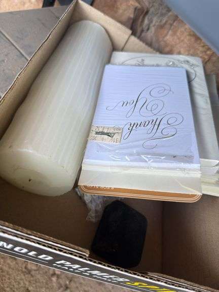 Candle, thank you for the shower cards.