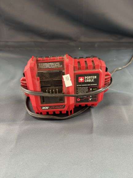 Porter cable 20 V lithium battery charger image