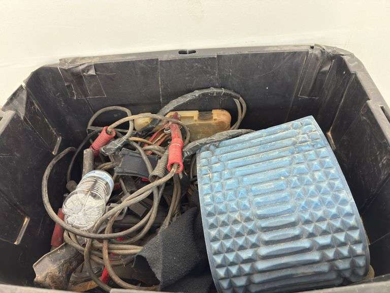Black tote with contents image
