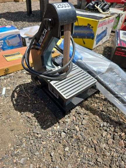 Delta Sander, Jump Start Power Station, and Air Compressor