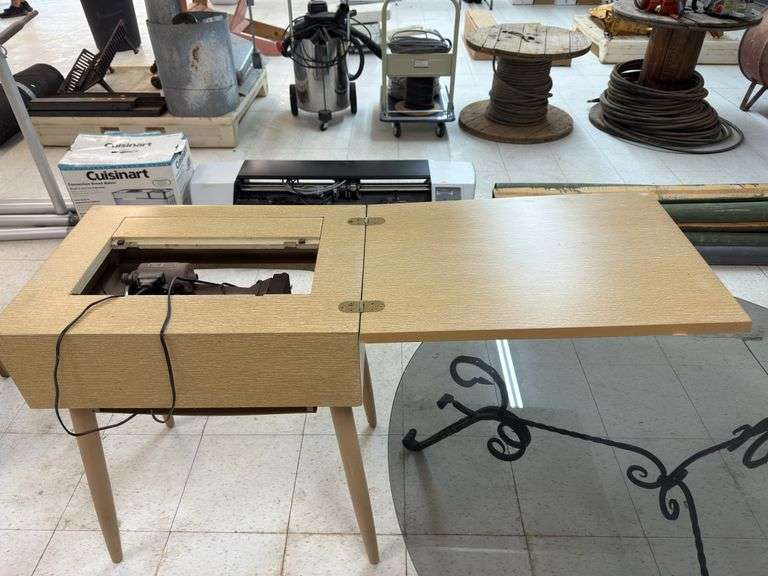 Kenmore sewing machine in cabinet image
