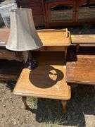Group of Wooden End Tables