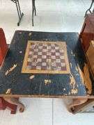 Vintage chessboard table