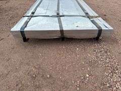 100 pieces of 10FTx3FT corrugated galvanized pro panel new in the crate 24GA