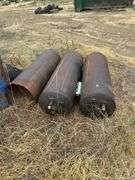 3 hot water heater tanks & 55 gallon Drum