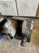KO Lee spiral grinding fixture and a pan of grease guns and misc tools