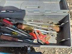 Toolbox with Sockets and Wrenches & Steel Hose Reel