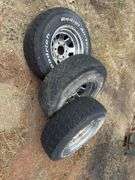 Crome 15” wheels with bfg tires