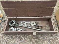 Wooden Box with diet, cutting tools